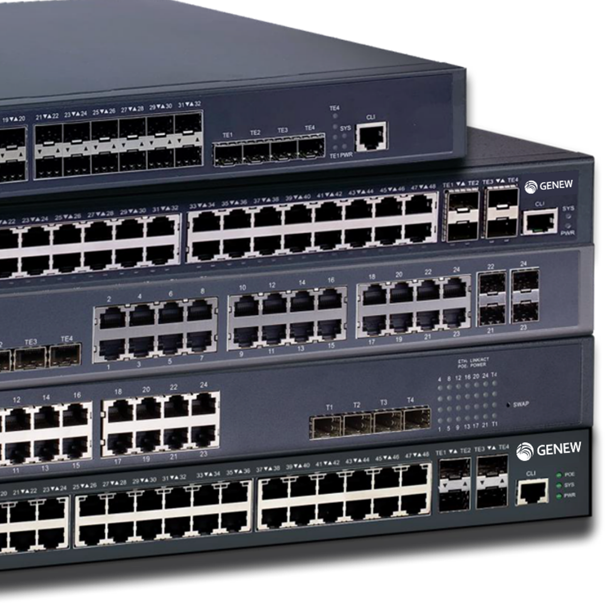 24/48 GE Ports 10G Aggregation Managed POE Switch GS230 Series
